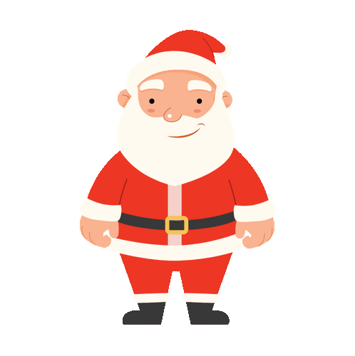 Santa Claus standing beside the behaviour report